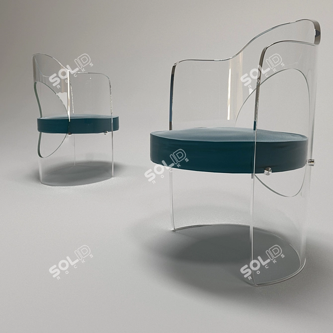 ErgoFlex Cylindrical Chair 3D model image 1