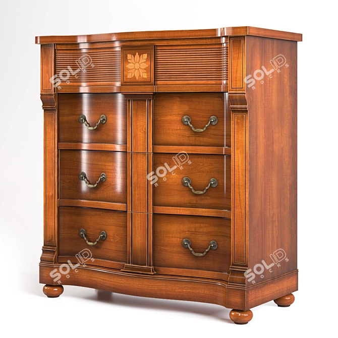 Spanish Elegance: Alcomobel Chest 3D model image 1