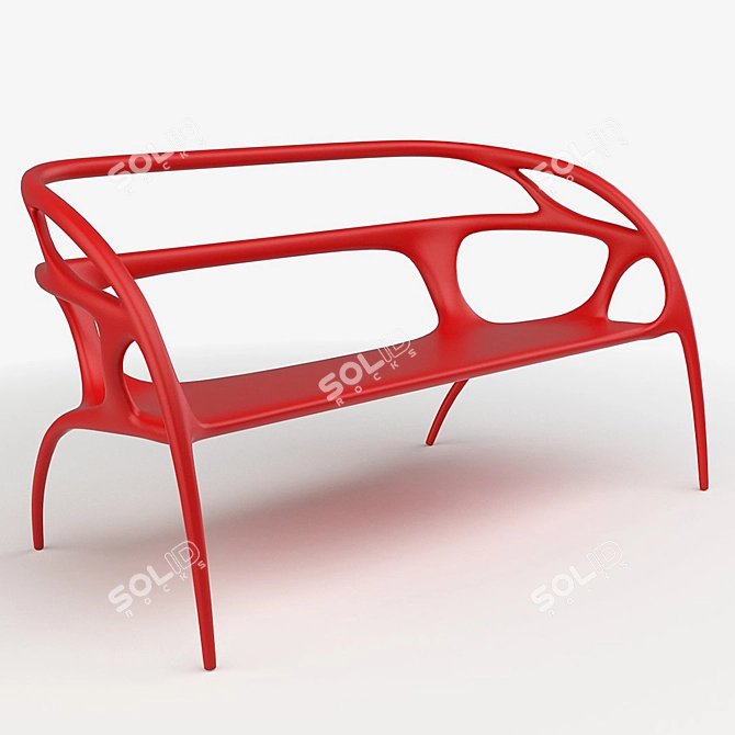 EcoPlast Bench 3D model image 1