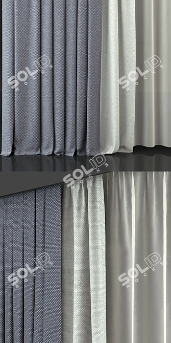 Symphony Curtain Set 3D model image 2