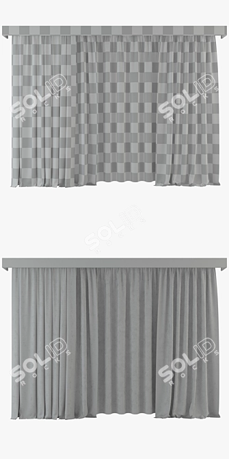 Symphony Curtain Set 3D model image 3