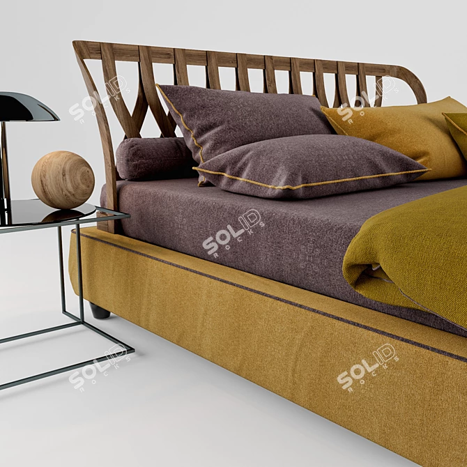  Twils Natural Bed: Organic Comfort 3D model image 2