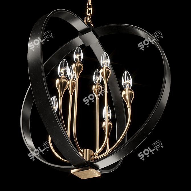 Hudson Valley Dresden Chandelier 3D model image 2