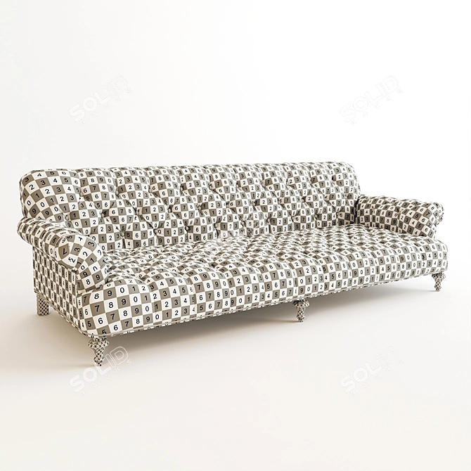 Rustic Ralph Lauren Lodge Sofa 3D model image 3