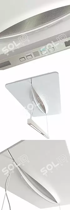 Elica EMPTY SENSE SKY: Innovative Ceiling Hood 3D model image 2