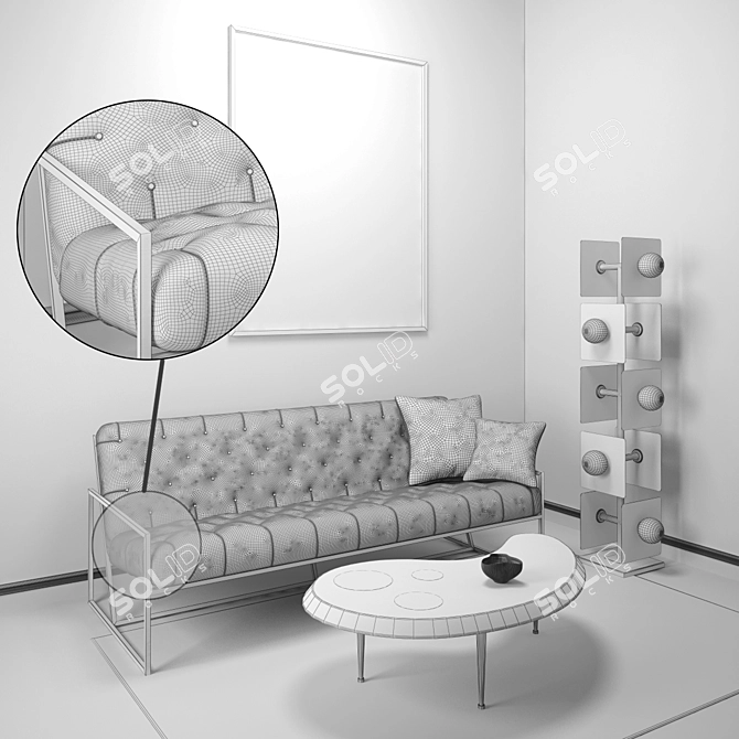 Modern Design Furniture Collection 3D model image 3