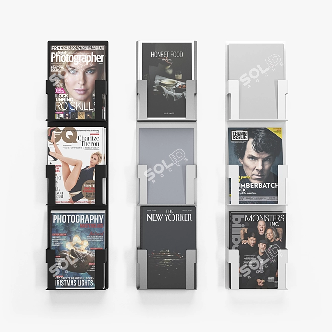 Multifunctional Magazine Storage Case 3D model image 1