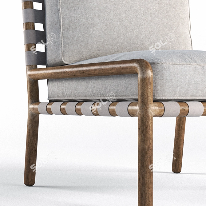 Quigley Lounge Chairs: Timeless Elegance by Samuel Marx 3D model image 2