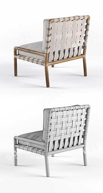 Quigley Lounge Chairs: Timeless Elegance by Samuel Marx 3D model image 3