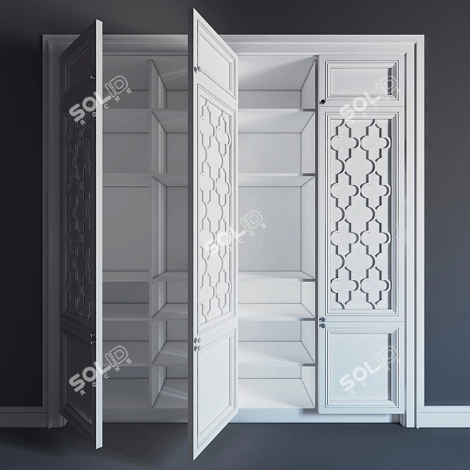 Customizable Built-in Wardrobe with Max-Design 3D model image 3