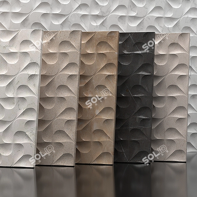 Handcrafted Stone Wall Tiles | Le Pietre Incise 3D model image 2