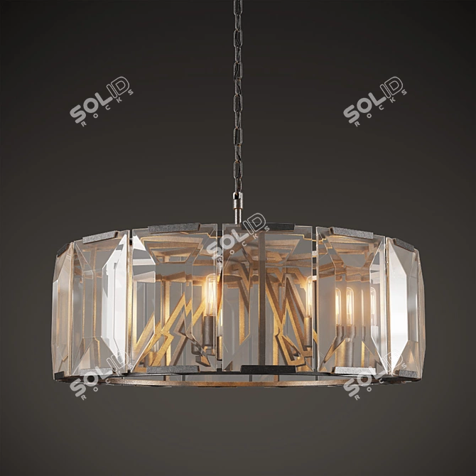 Elegant Shantel Chandelier - CH121-7 3D model image 1