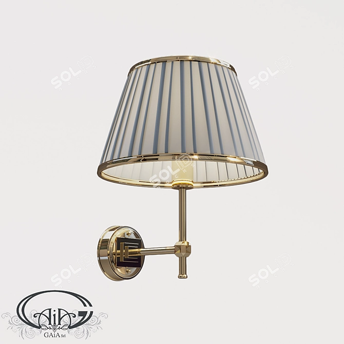 Luxury Diamond Shade Wall Sconce 3D model image 1