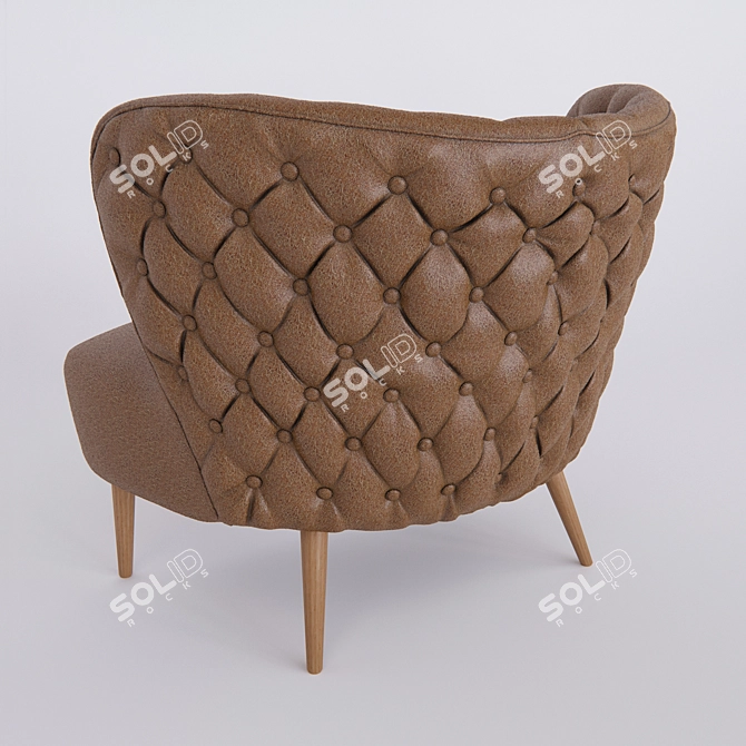 Fado-inspired Armchair 3D model image 2