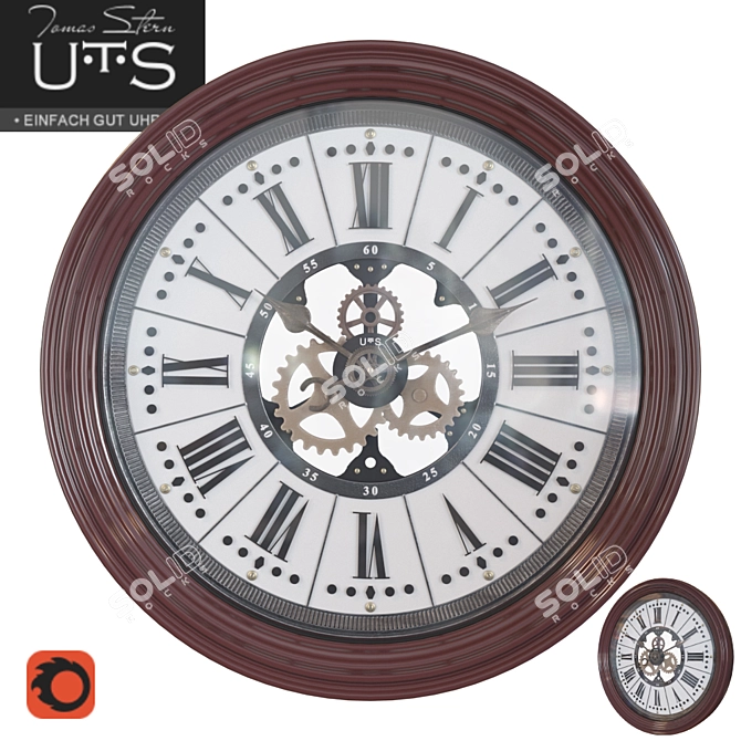 Classic Design Wall Clock - Tomas Stern 3D model image 1