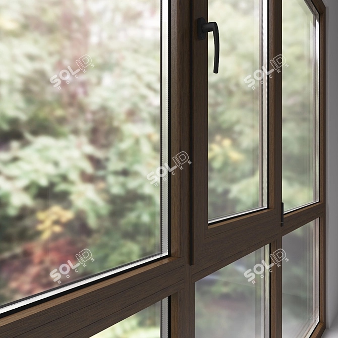 Premium Aluminium Windows: Versatile, Customizable, Durable 3D model image 2