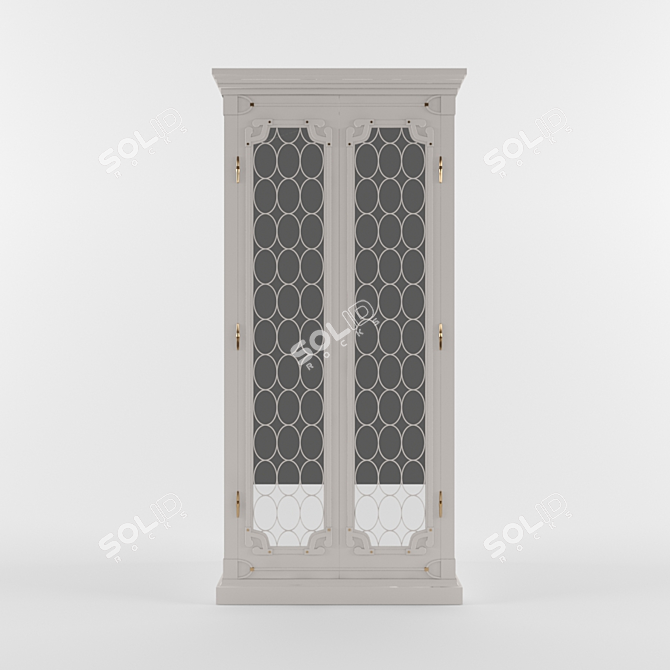 Elegant Windsor Cabinet: Unparalleled Style 3D model image 1