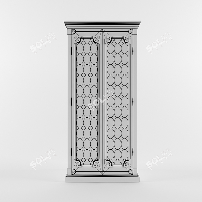 Elegant Windsor Cabinet: Unparalleled Style 3D model image 3