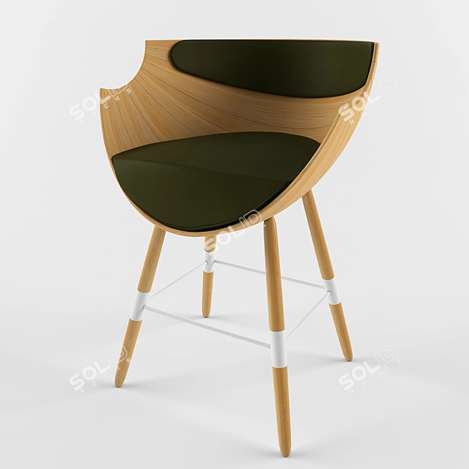 Elegant ZUN: The Ultimate Chair 3D model image 1