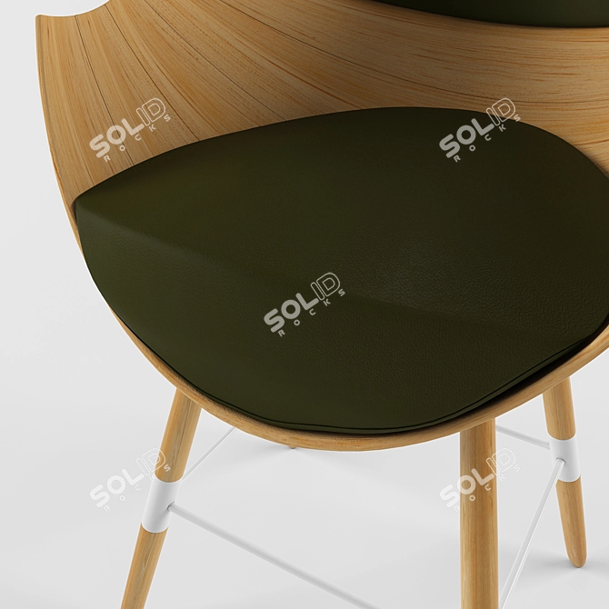 Elegant ZUN: The Ultimate Chair 3D model image 2