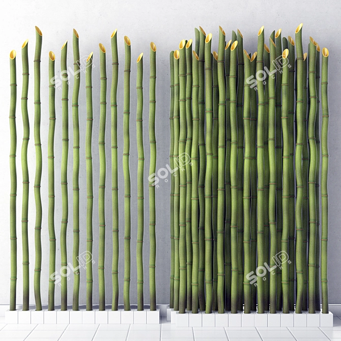 Bamboo Bliss: Natural Home Decor 3D model image 1