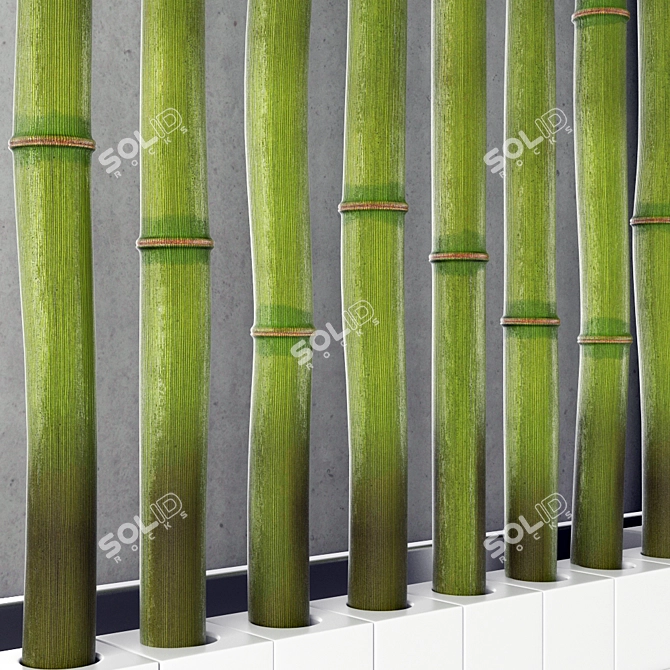 Bamboo Bliss: Natural Home Decor 3D model image 2