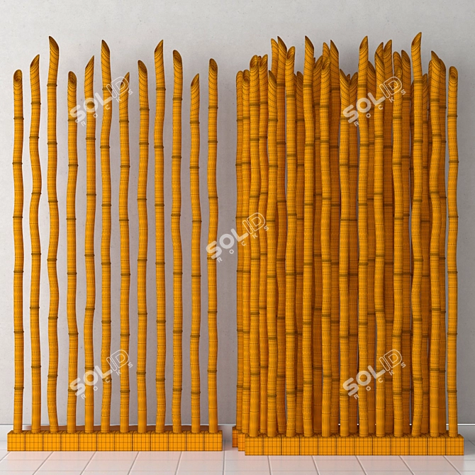 Bamboo Bliss: Natural Home Decor 3D model image 3