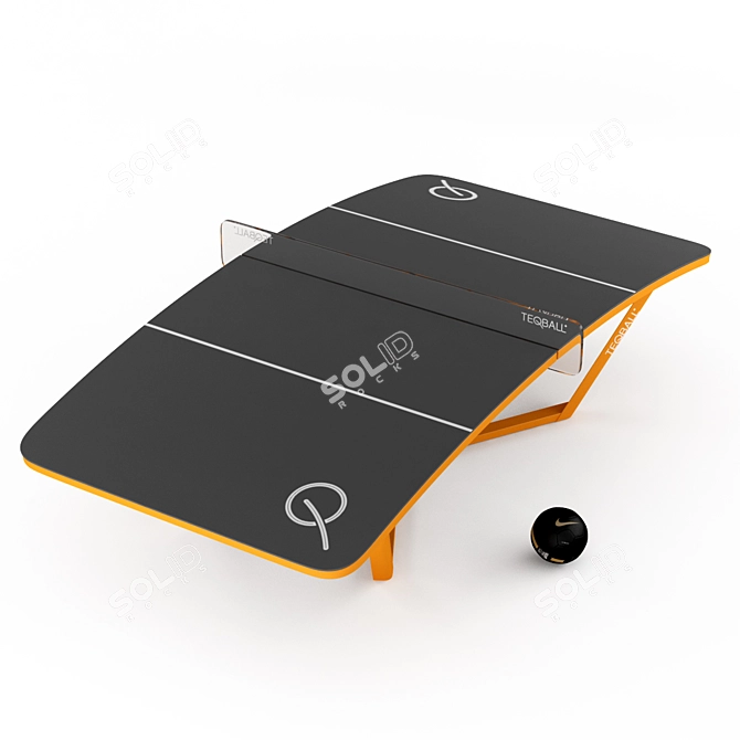 Ultimate Teqball Board: Football-inspired Sporting Equipment 3D model image 2