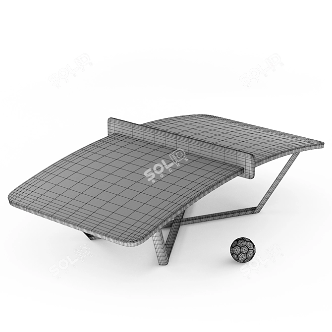 Ultimate Teqball Board: Football-inspired Sporting Equipment 3D model image 3