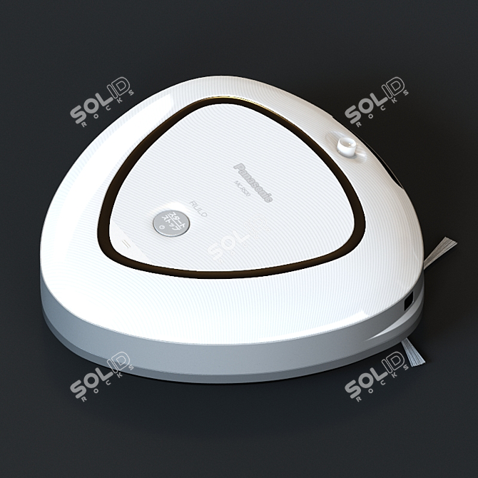 Panasonic RULO White Robot Vacuum 3D model image 2