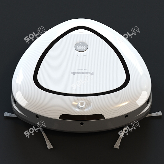 Panasonic RULO White Robot Vacuum 3D model image 3