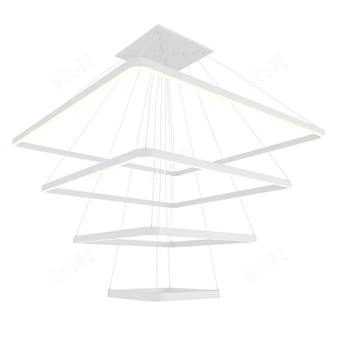 Modern LED Pendant Light 3D model image 1