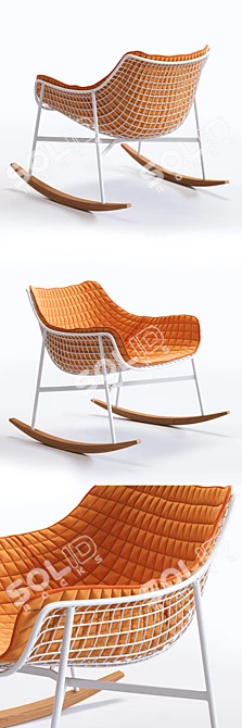 Varaschin SUMMERSET Rocking Armchair - Stylish and Comfortable 3D model image 2