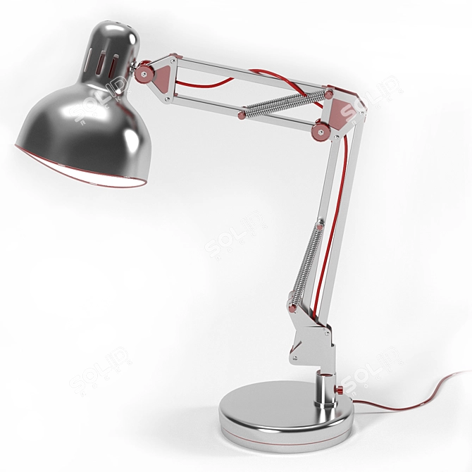 Sleek Desk Lamp 3D model image 2