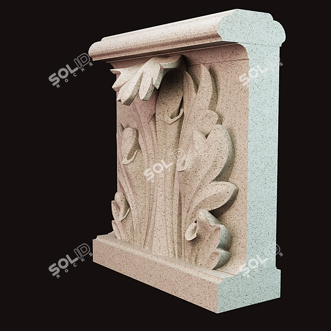 Ornate Acanthus Decorations 3D model image 3