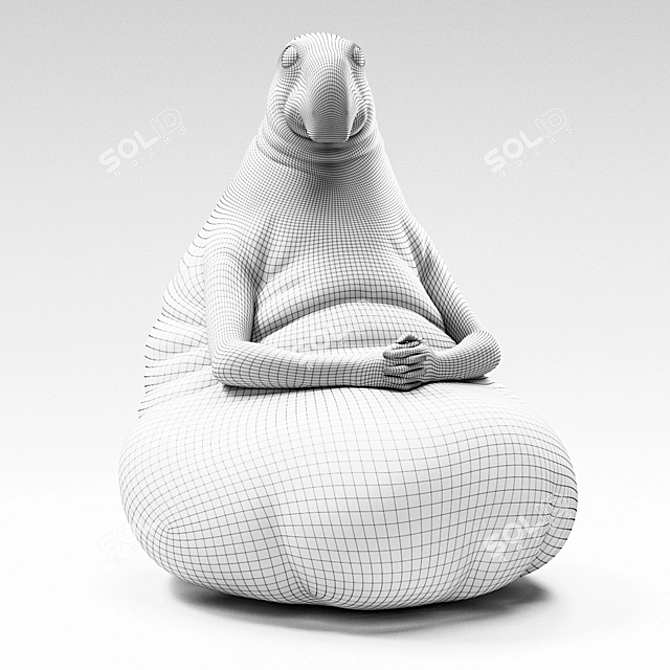 Quirky Homunculus Sculpture for Your Home 3D model image 3
