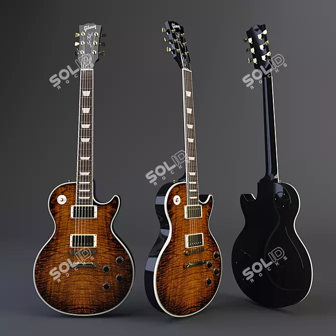 Gibson Les Paul Custom Electric Guitar 3D model image 1