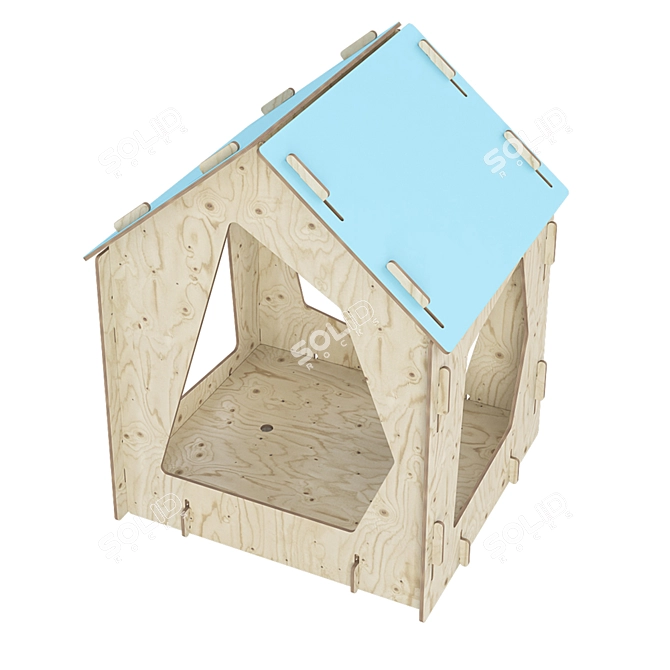 Designer Plywood Children's Lodge | muna.pro 3D model image 3