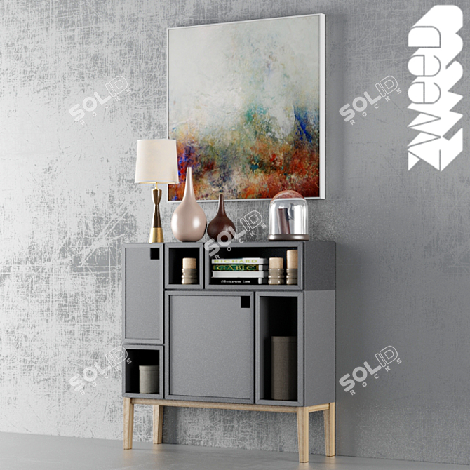 Sleek Storage Solution: Zweed Chest 3D model image 3