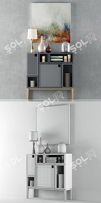 Sleek Storage Solution: Zweed Chest 3D model image 1