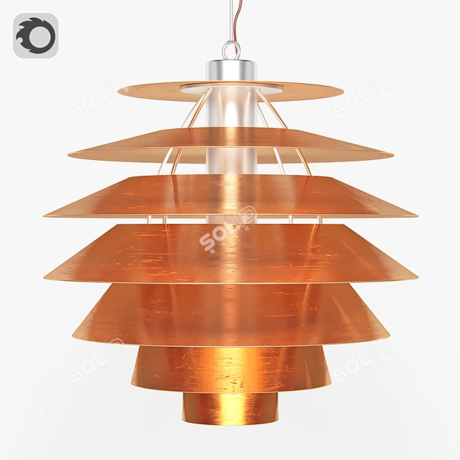  Modern OMEGA Lamp: Illuminating Elegance 3D model image 1