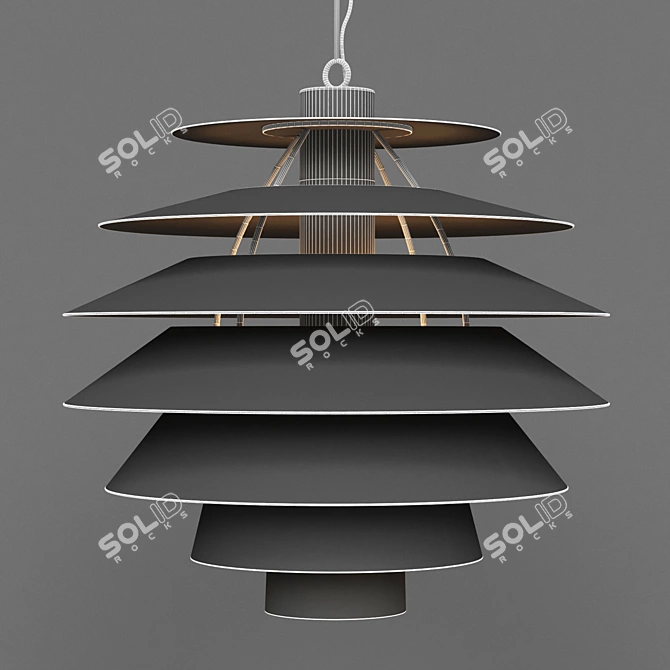  Modern OMEGA Lamp: Illuminating Elegance 3D model image 2