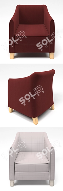 Cozy Comfort Armchair 3D model image 2