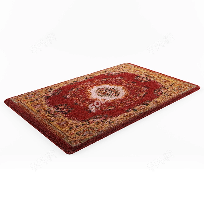 Traditional Patterned Carpet - 3D Render 3D model image 1