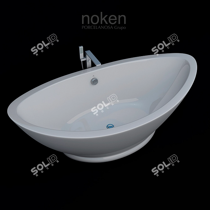 KOAN XL Detached Bath 3D model image 2