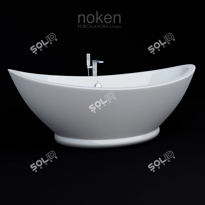 KOAN XL Detached Bath 3D model image 3