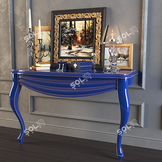 Elegant Home Decor Set 3D model image 1