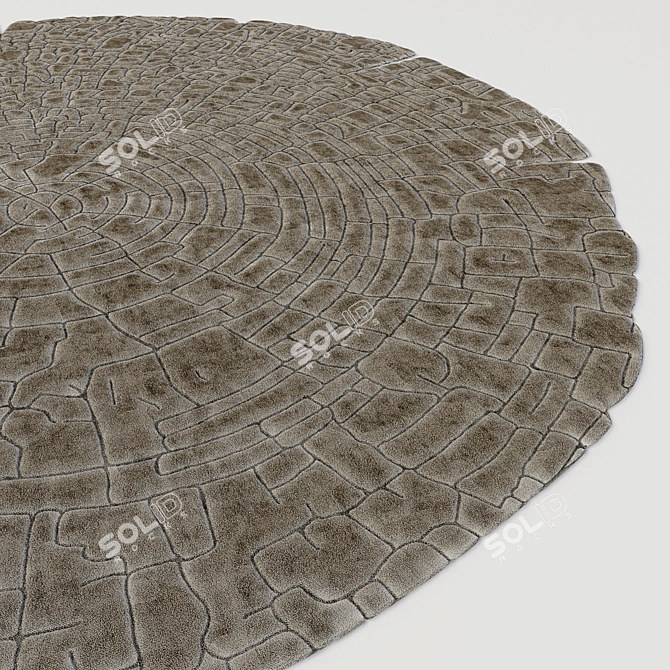 Wooden Forest Rug 3D model image 2