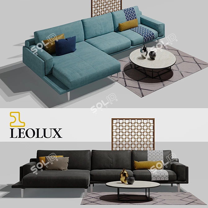 LEOLUX Bellice Sofa Set 3D model image 2