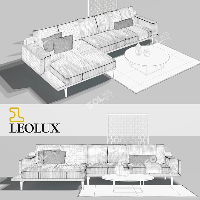 LEOLUX Bellice Sofa Set 3D model image 3